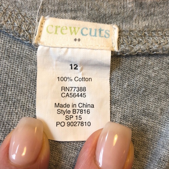 A gray kids size 12, lightly worn  with no stains. - Picture 3 of 4